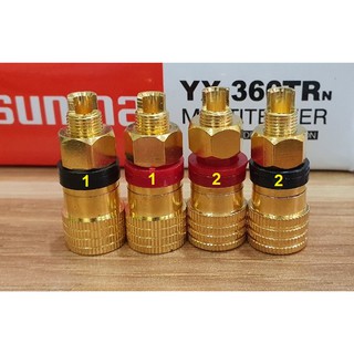 Cặp jack M8 8mm 200A đỏ đen