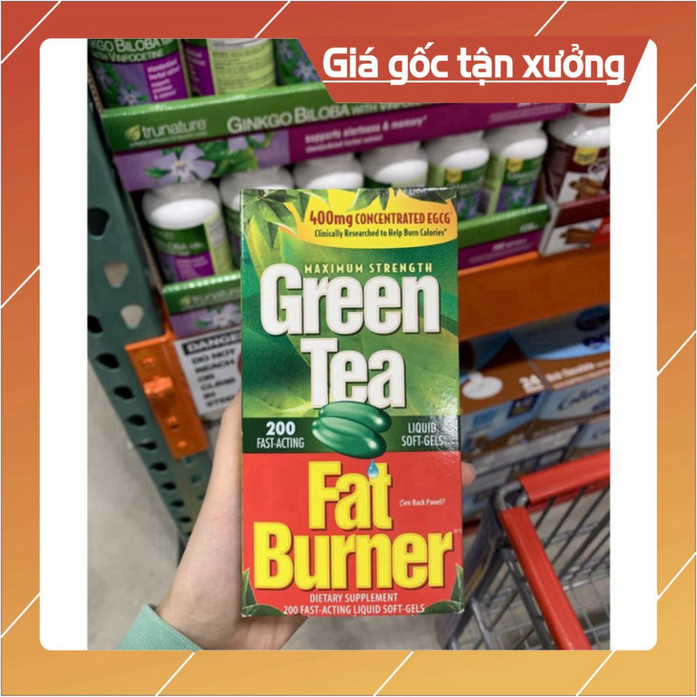 SAN QUÀ SALE NÀO SALE SẬP NHÀ 80% Viên uống giảm cân từ trà xanh Green Tea Fat Burner 200 viên của Mỹ SALE SẬP NHÀ 80% S