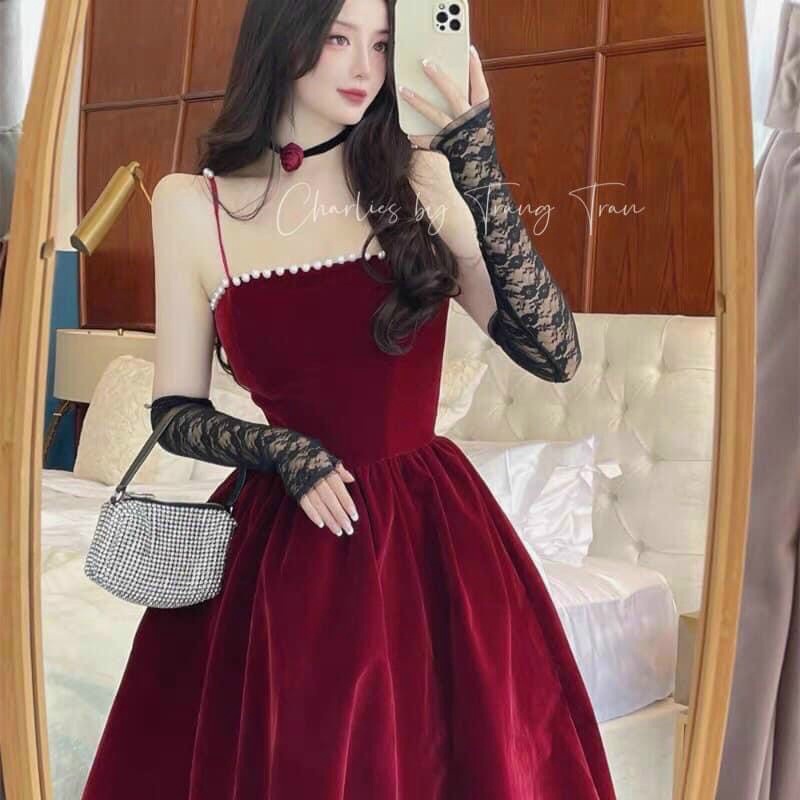 (Mẫu Mới) Đầm Ford Hai Dây Bản Thiết Kế Siêu HOT Chốt Nhanh Kẻo Hết UP Valentina Shop