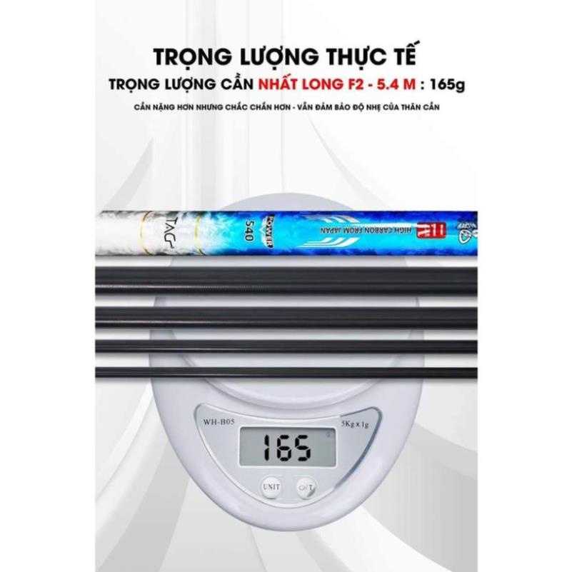 [CHÍNH HÃNG GUIDE] Cần Câu Tay Nhất Long F2 5H-19i Cần Câu Đài Carbon Chính Hãng Cao Cấp