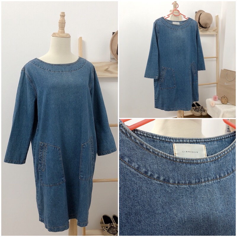 Đầm bò đầm jeans denim dưới 65 kg