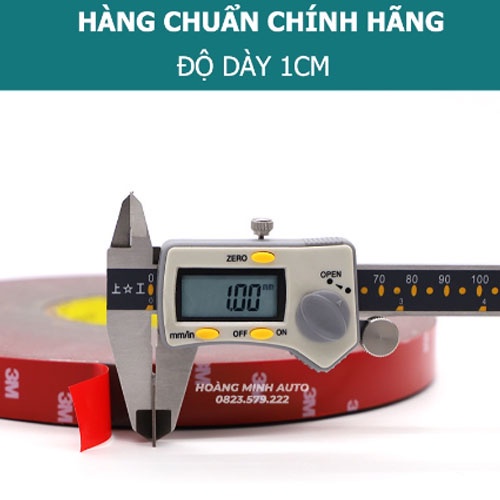 Băng dính trong 2 mặt dán cường lực siêu gắn kết dài 3 met