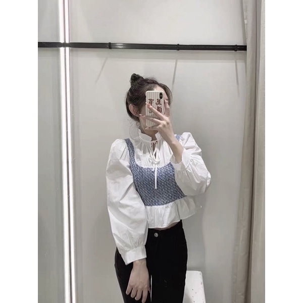 [FREESHIP - HÀNG LOẠI 1] ÁO DẠ WEET XANH PHỐI CỔ BÈO SIÊU XINH
