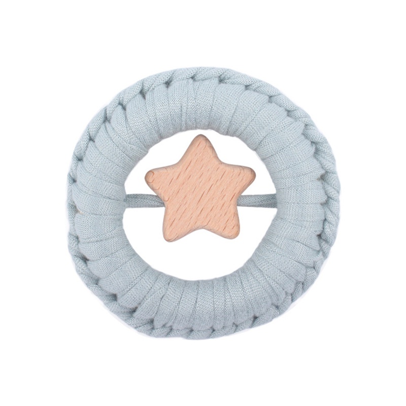 Wi Đồ Chơi Động Cơ Lắc Tay Bằng Cotton Đan Móc Lục Giác Làm Dịu Em Bé