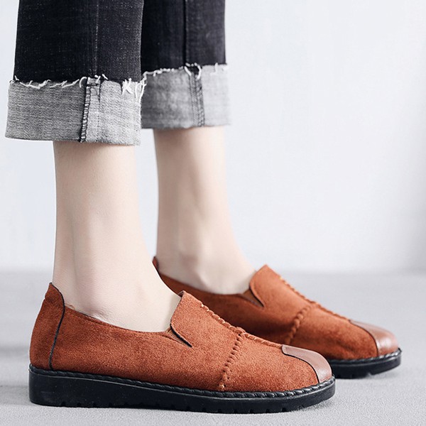 Giày chất da lộn đế mềm thoáng khí sành điệu cho nữ | BigBuy360 - bigbuy360.vn