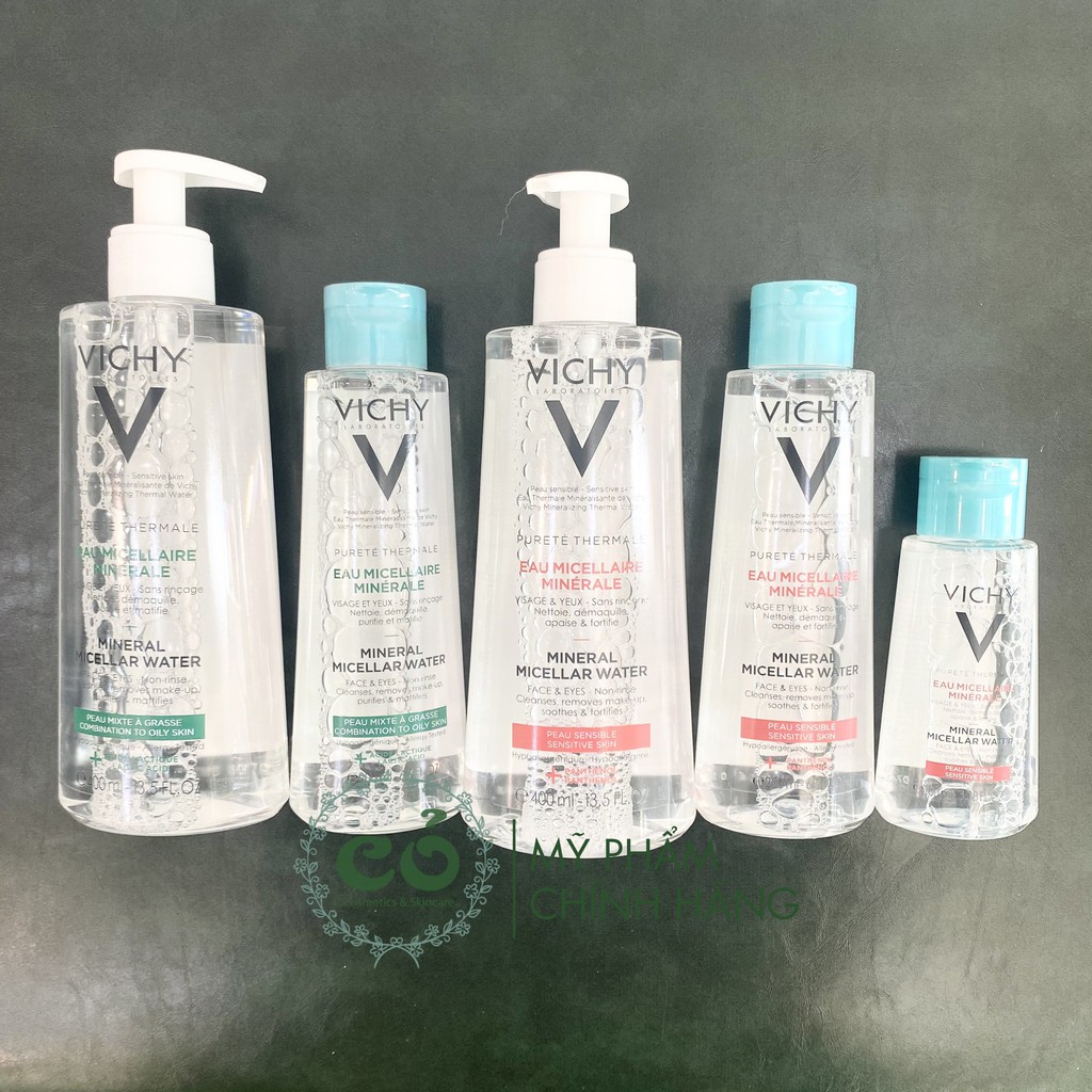 Nước tẩy trang dành cho dầu, da hỗn hợp và da nhạy cảm Vichy Mineral Micellar Water Skin