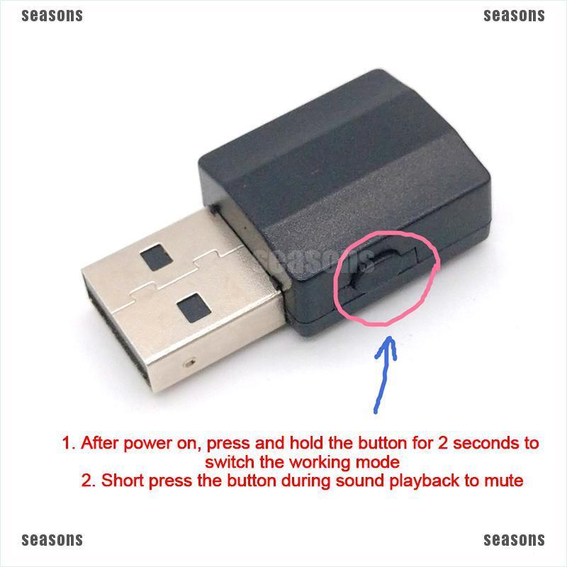 Usb Bluetooth 5.0 Truyền Nhận Tín Hiệu 2 Trong 1 Giắc Cắm 3.5mm | BigBuy360 - bigbuy360.vn