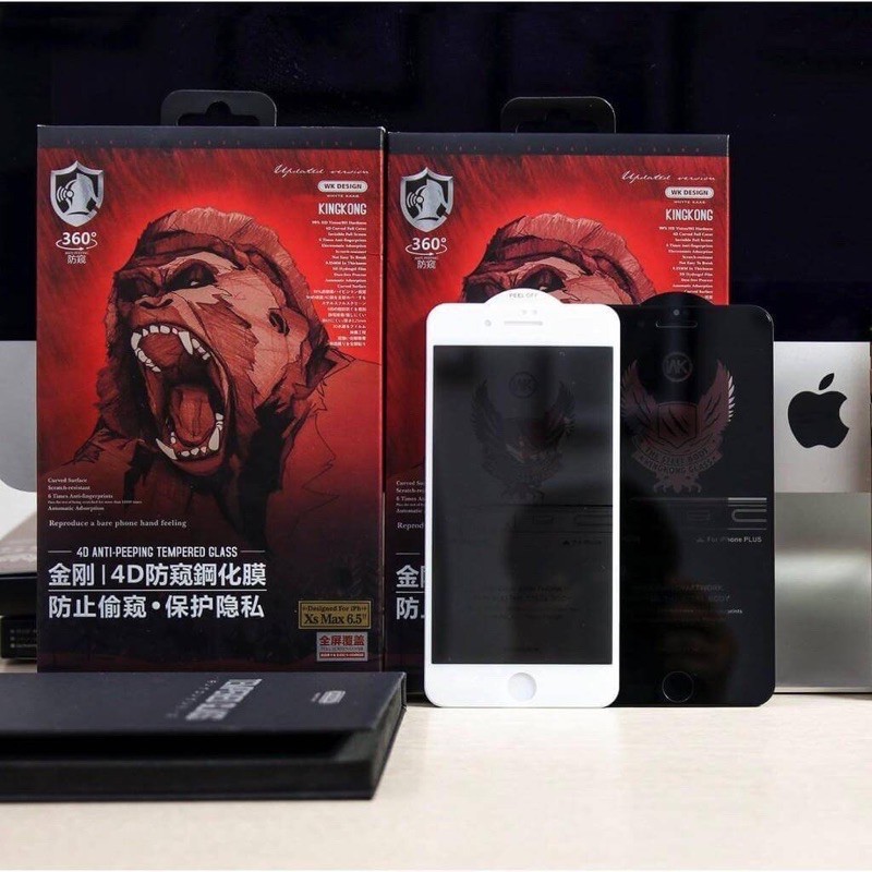 Kính cường lực chống nhìn trộm kingkong, dành cho các đời iphone x,xs max,11,12,12 pro max - Uni Shop