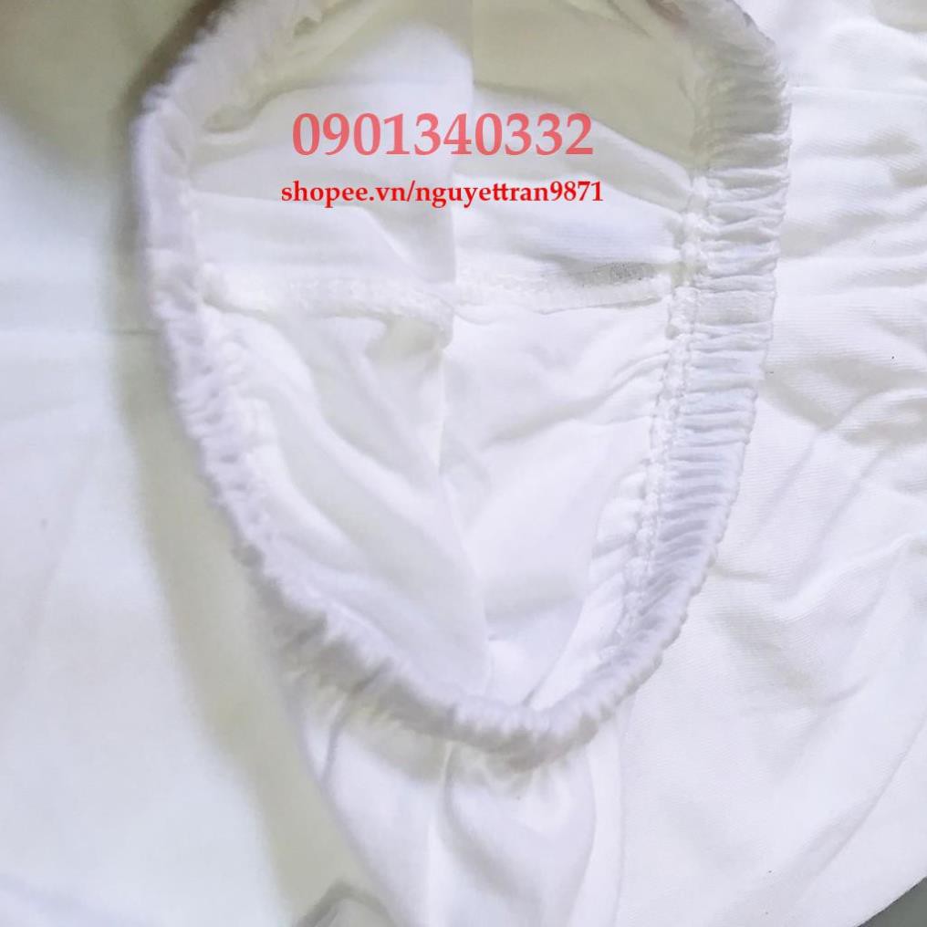 Combo 5 áo tay ngắn + 5 quần ngắn cotton bé Bosini(áo cúc giữa tay ngắn trắng)(2-18kg)