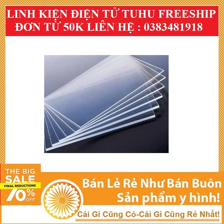 Mica Trong Khổ A4 Dày 2mm (Mica Đài Loan)