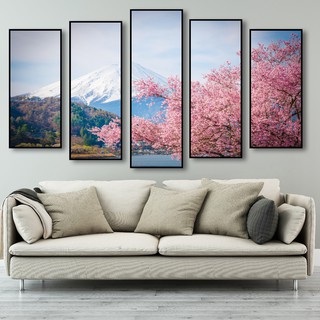 Bộ Tranh Canvas Cao Cấp Núi Phú Sĩ Trang Trí Tường CV-157