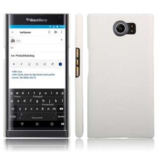 Ốp điện thoại da PU họa tiết da cá sấu sang trọng dành cho BlackBerry Priv