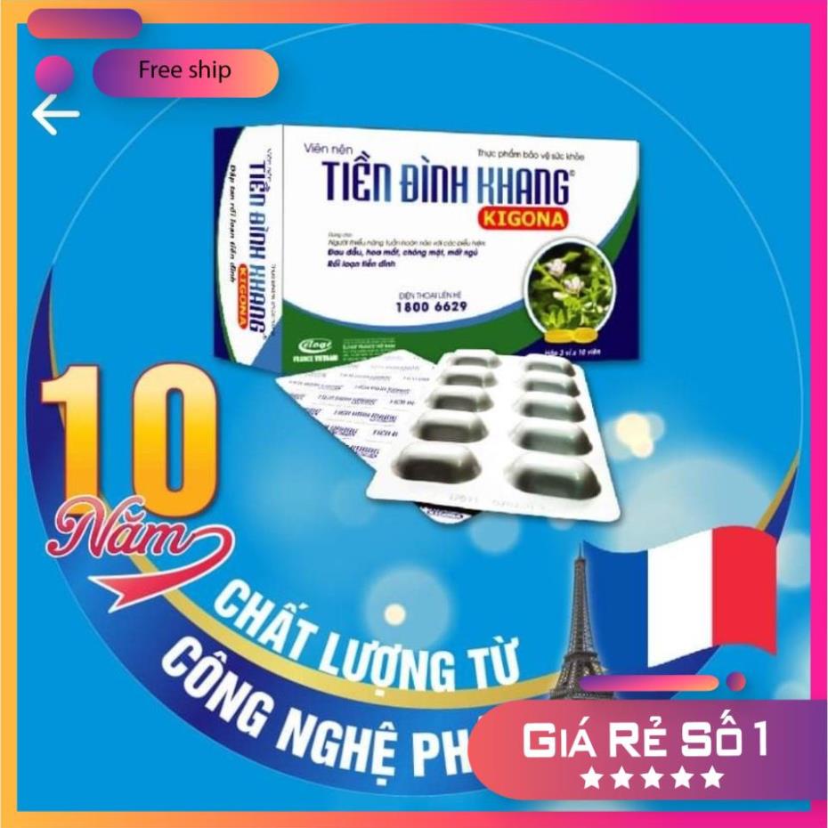 TIỀN ĐINH KHANG Kigona   - Rối loạn tiền đình, đau đầu, hoa mắt, chóng mặt, hoạt huyết, an thần
