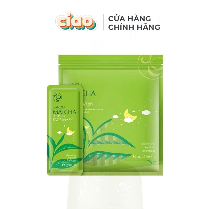 1 MIẾNG MẶT NẠ NGỦ MATCHA LAIKOU