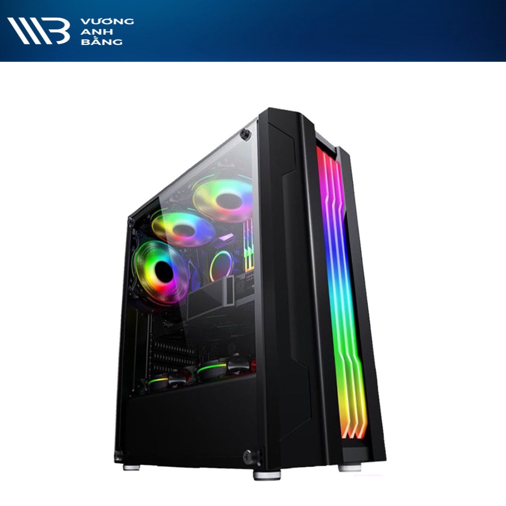 Case AAP TWILIGHT GAMING (Mặt trước có sẵn dãy LED RGB + Mặt Hông KÍNH CƯỜNG LỰC)