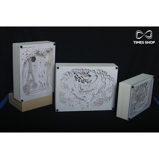 Đèn trang trí 3D - Dream box - Tiên cá