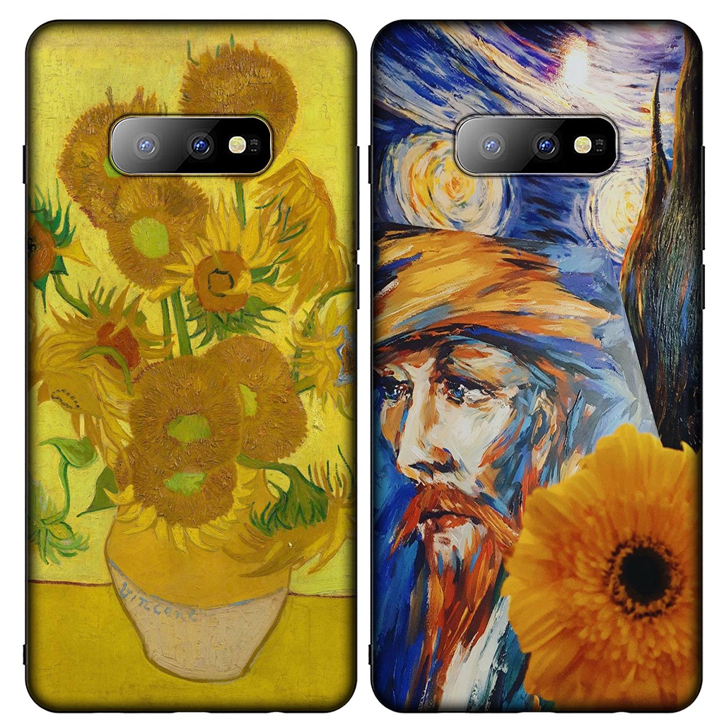 Ốp điện thoại in Skull Tardis tranh Van Gogh Samsung Galaxy S21 Ultra S8 Plus M31 M51 A11 A31 A51 S21+ S8+ S21Plus