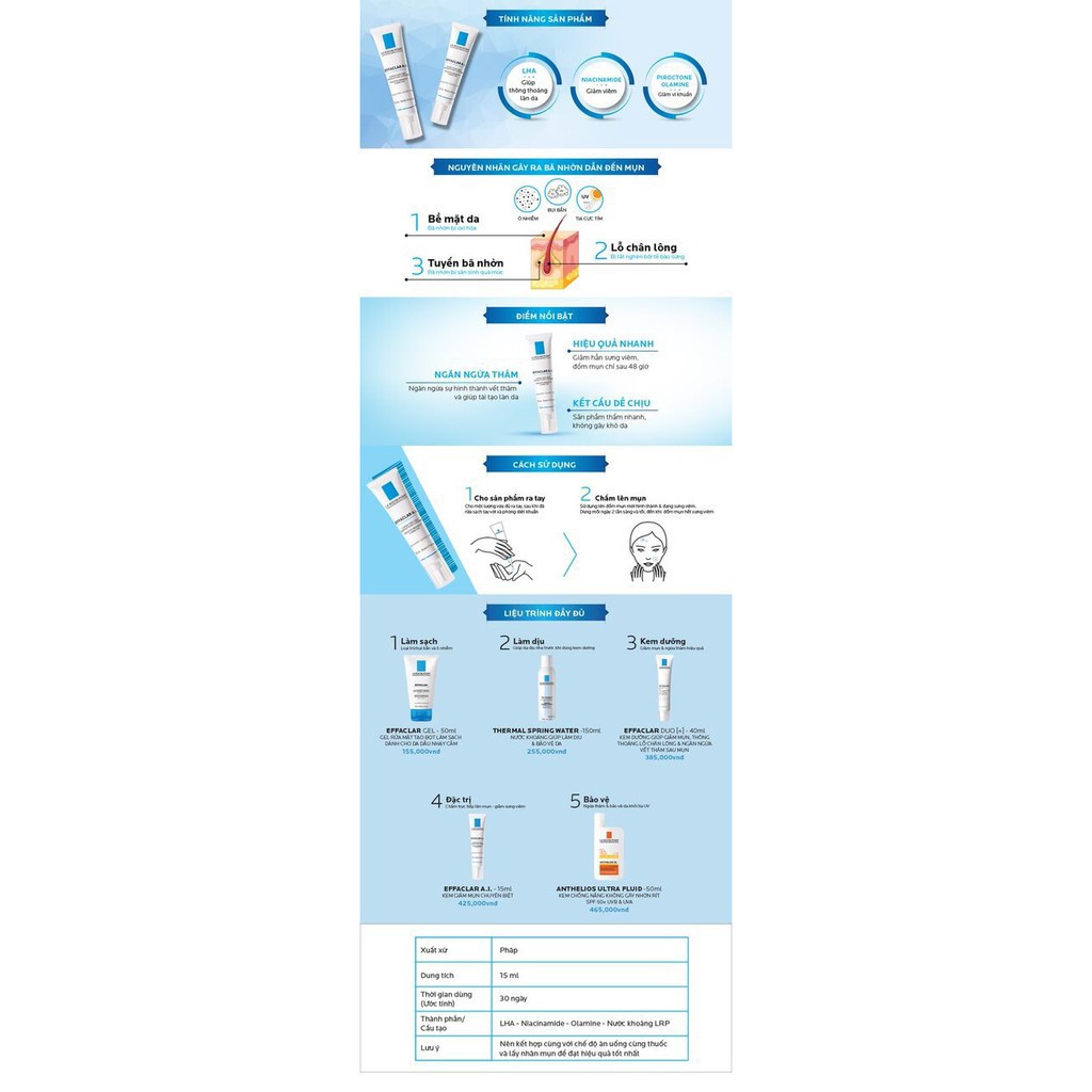 Kem Giảm Mụn La Roche Posay Effaclar A.I (15ml) | BigBuy360 - bigbuy360.vn