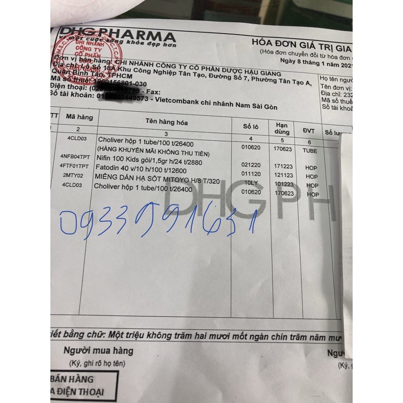 CHOLIVER-Bảo vệ gan,tăng cường chức năng gan-tuýp 100viên