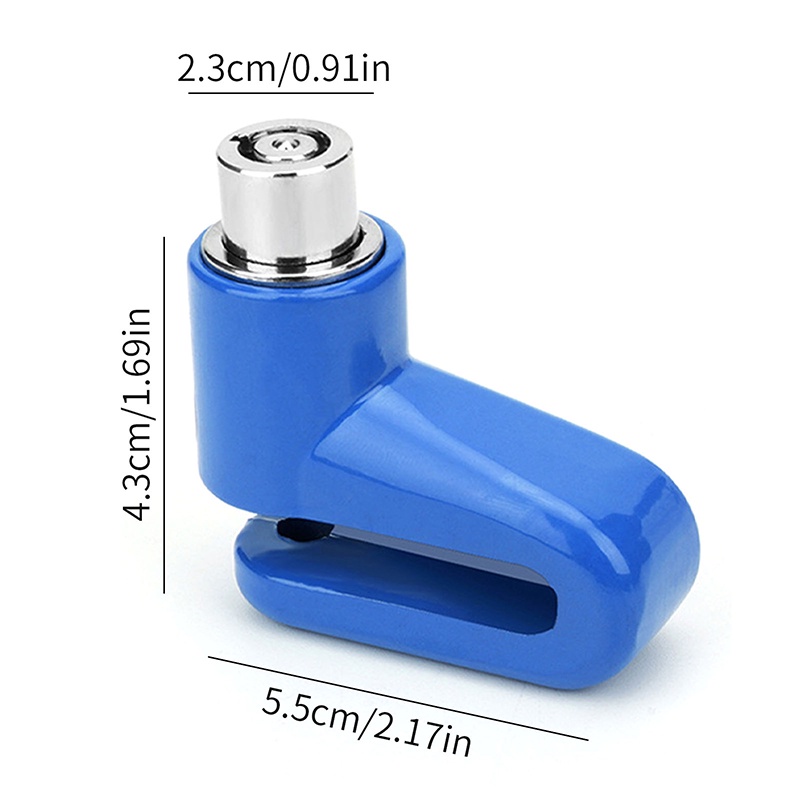 Metal anti-theft disc brake locks for bicycles/motorcycles
