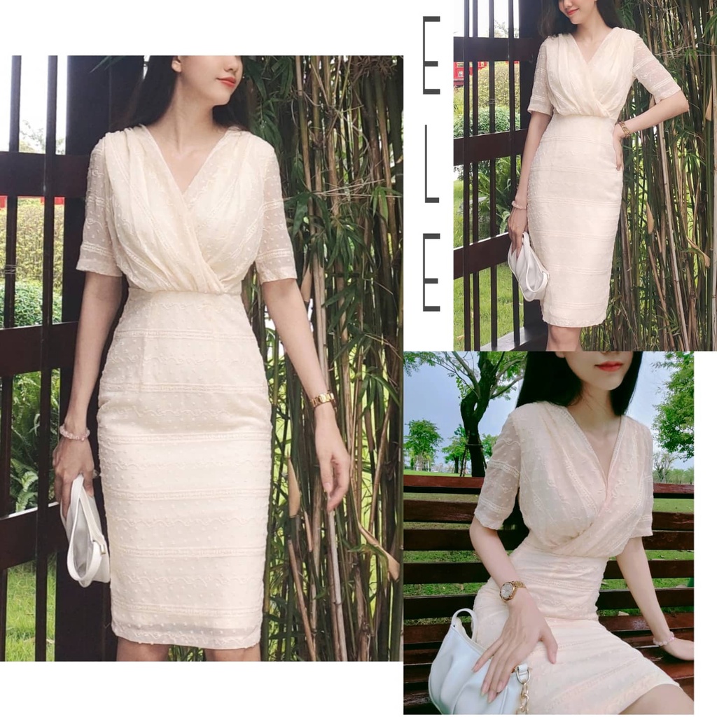 JUHI DRESS_ĐẦM BODY ELE REN THÊU THANH LỊCH