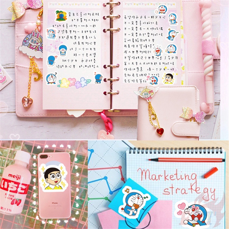 ❉ Doraemon - Anime Stickers A ❉ 40Pcs/Set DIY Decals Stickers for Diary Laptop Scrapbooks Skateboard