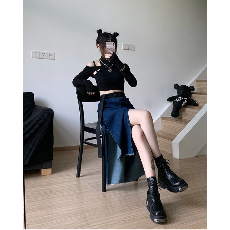 COMBAT BOOTS THẮT DÂY NẠM KIM LOẠI
