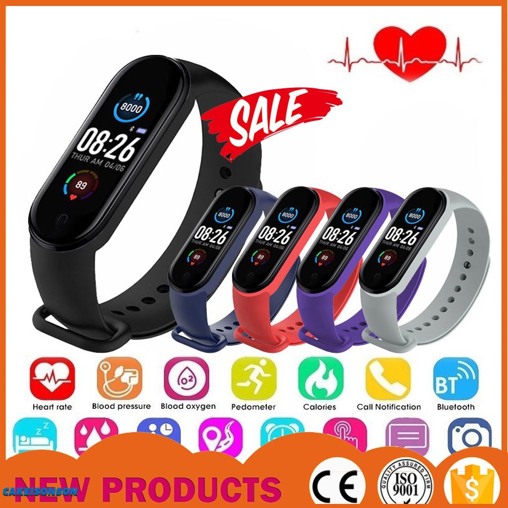 ✨⌚✨ Vòng đeo tay thông minh M6 Máy theo dõi thể dục nhịp tim Sạc hút từ tính Máy đo huyết áp Đồng hồ điều khiển cảm ứng ♦️ito