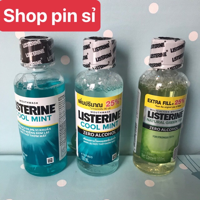 Nước Súc Miệng Listerine Chai Nhỏ 100ml Tiện Lợi