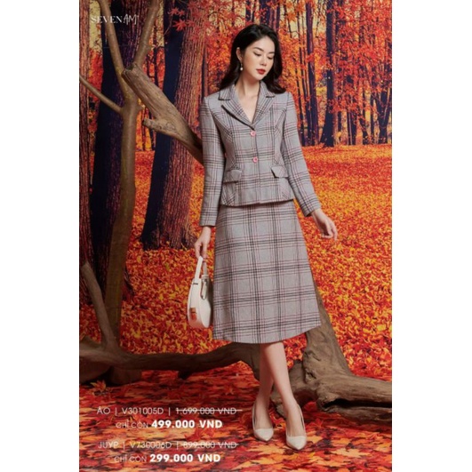 Chân váy xòe A hãng Seven.am