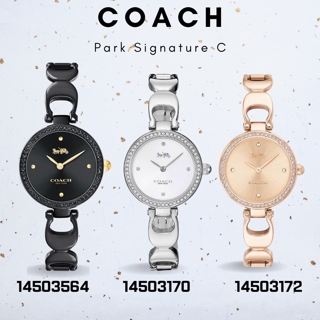 Đồng hồ nữ Coach park signature 14503170 14503172 14503564 - dây sthép kiểu lắc tay - size 26mm