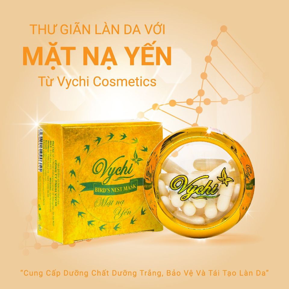 Mặt nạ yến Vychi - Mặt nạ trắng da,mặt nạ cho mọi loại da, mờ thâm, chống lão hoá