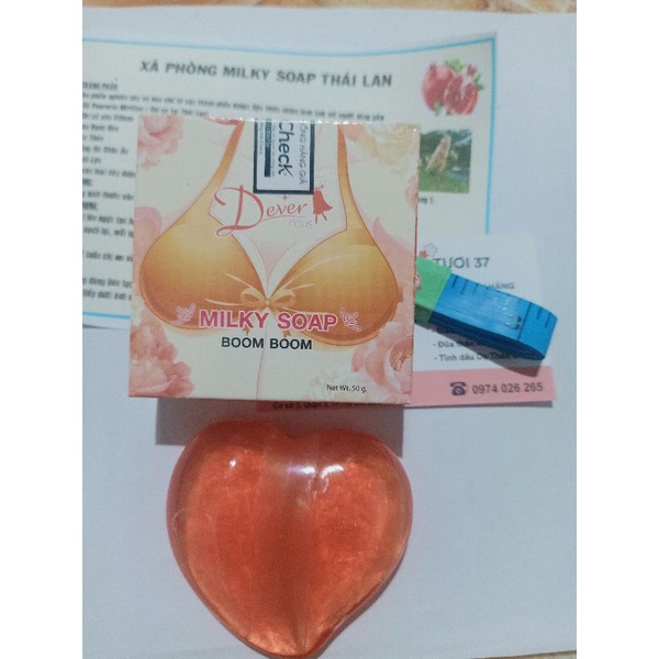 ( che tên) Xà phòng nở ngực thái lan ,  soap nở ngực milky