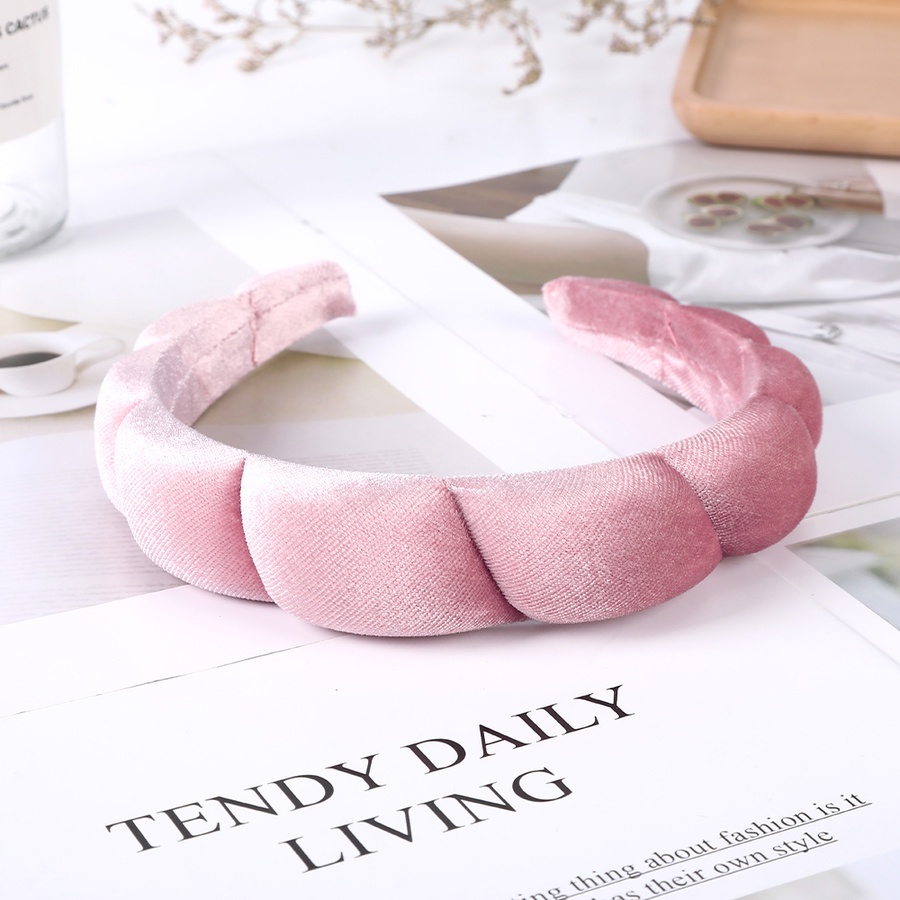 Cài tóc nữ vải nhung màu trơn thanh lịch thời trang Hàn Quốc