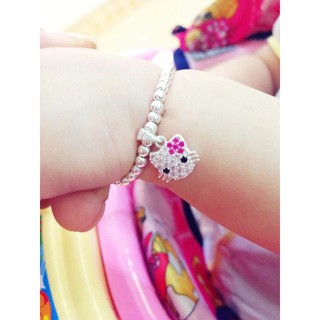 Lắc tay bạc kitty cho bé