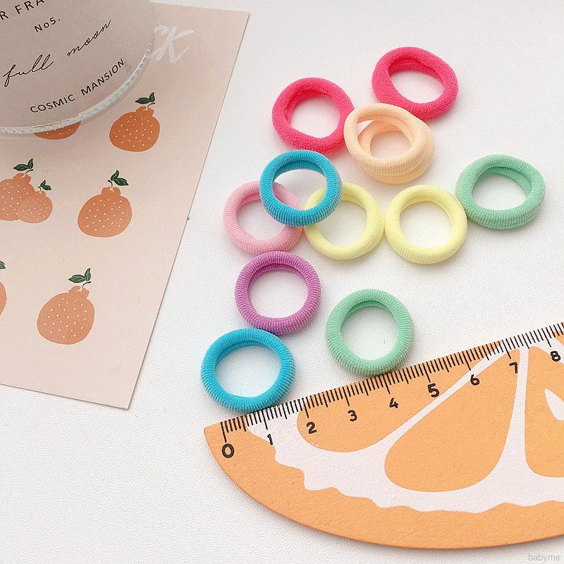 Dây cột tóc cao su co giãn tốt nhiều màu sắc kẹo ngọt phong cách Hàn Quốc dành cho bé gái