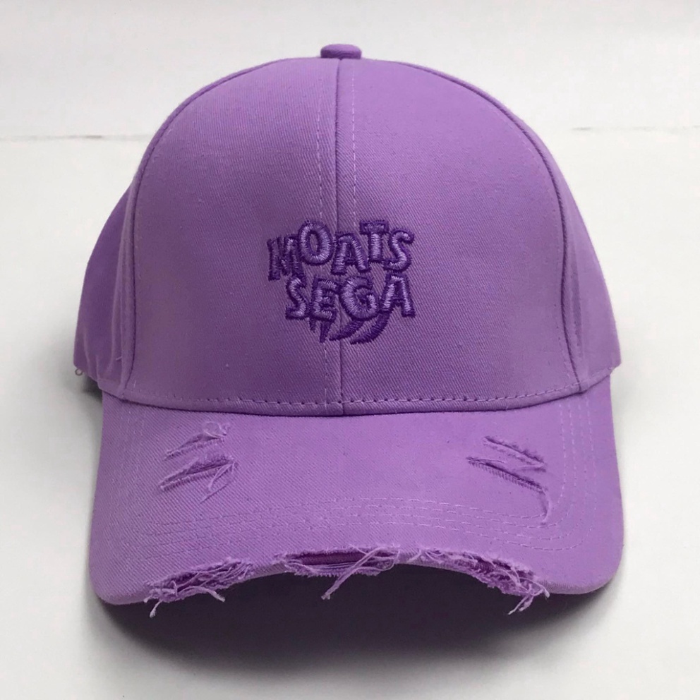 Mũ lưỡi trai thêu chữ MOATS SEGA kiểu rách tua rua Nón kết chất kaki cao cấp thời trang form unisex nam nữ K28 MN