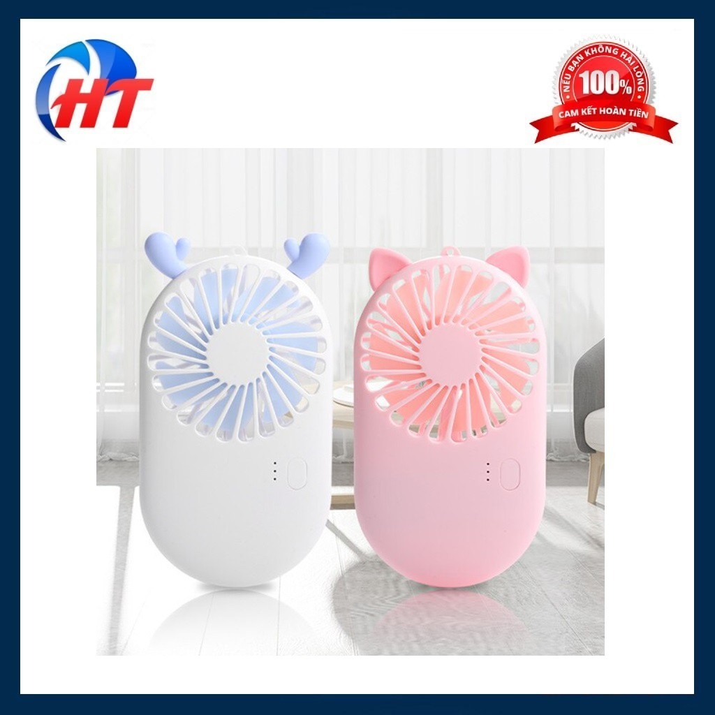 Quạt Cầm Tay Mini Pocket Fan siêu dễ thương có chân đỡ