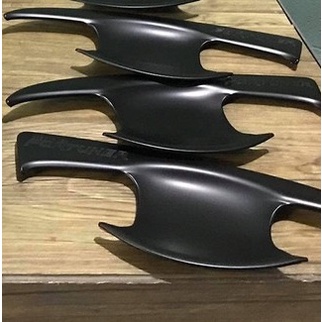 Ốp Tay Nắm, Hõm Cửa nhựa đen Xe Toyota Fortuner 2017- 2021 Hàng Cao Cấp