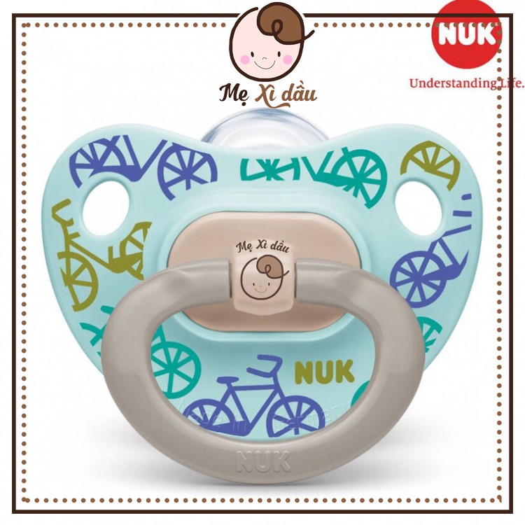 Shop mẹ xì dầu Ti giả NUK silicone Happyday chính hãng