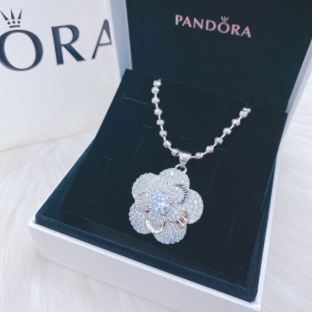 Dây bi + mặt hoa mai mạ vàng trắng