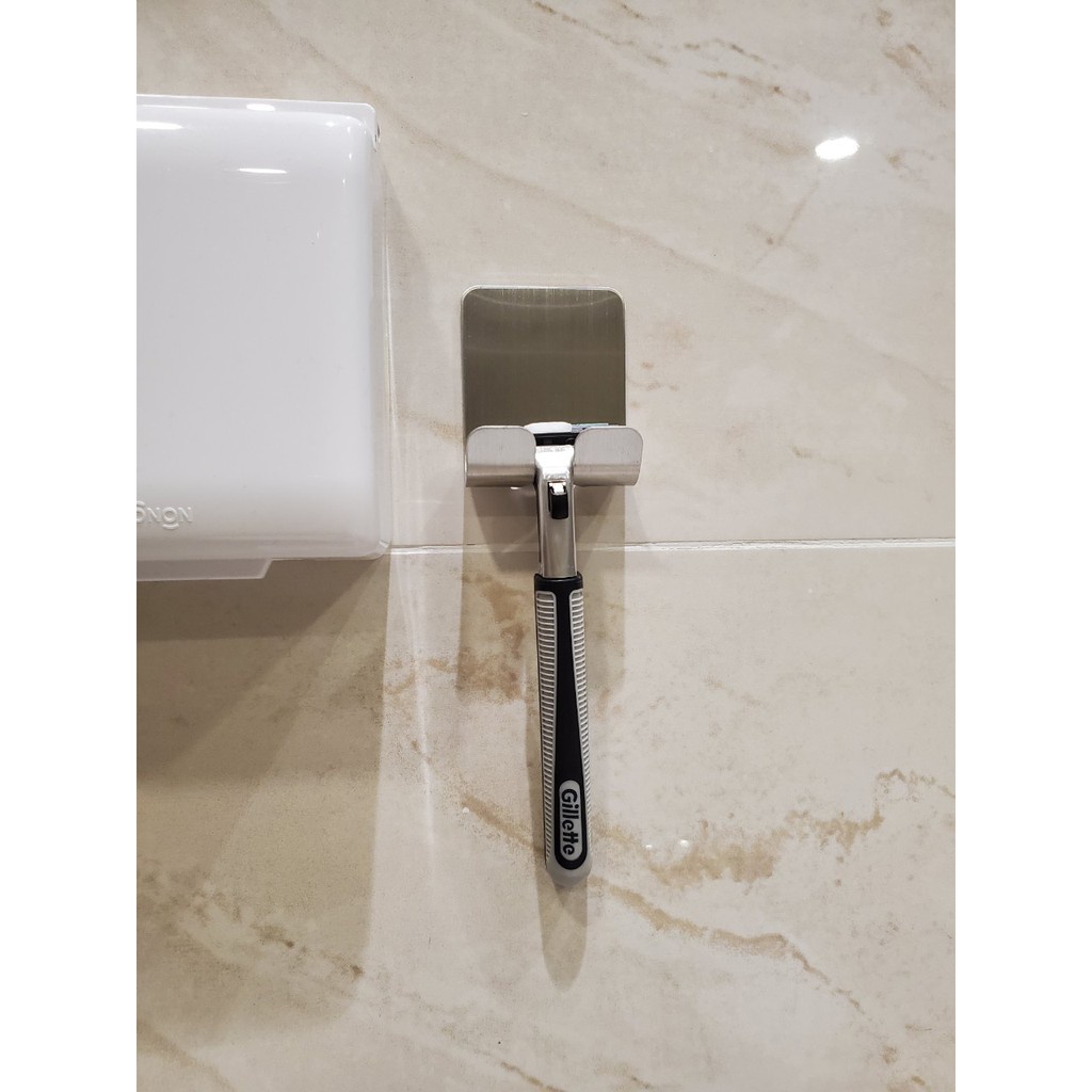 Móc Inox Treo Dao Cạo Dâu Inox 304, Móc Treo Ổ Cắm Điện Treo Dây Nồi Cơm Dán Tường Không Cần Khoan Vít