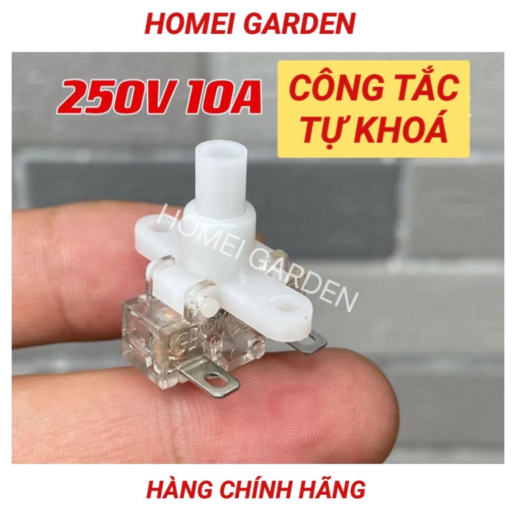 Công tắc vỏ trong suốt loại đẩy tự khóa 250V10A - G0012