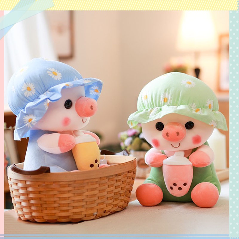 Đồ chơi nhồi bông Hình Chú Heo Hoạt Hình Dễ Thương 23cm