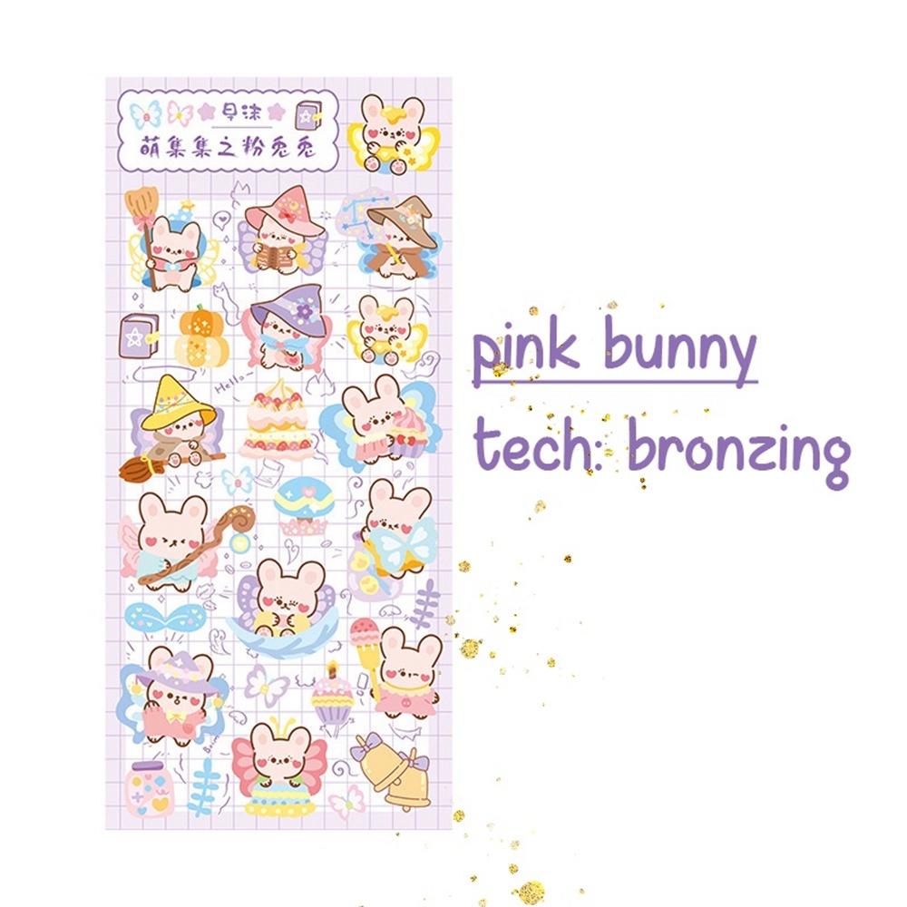 Nhãn dán họa tiết hoạt hình trang trí sổ tay thủ công