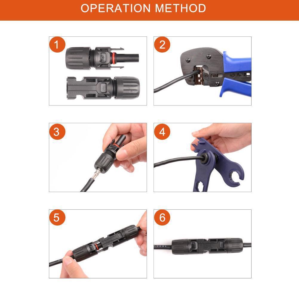 1 Pair MC4 Connector Wrench Spanner Solar Panel Connector Disconnecting Tool Set