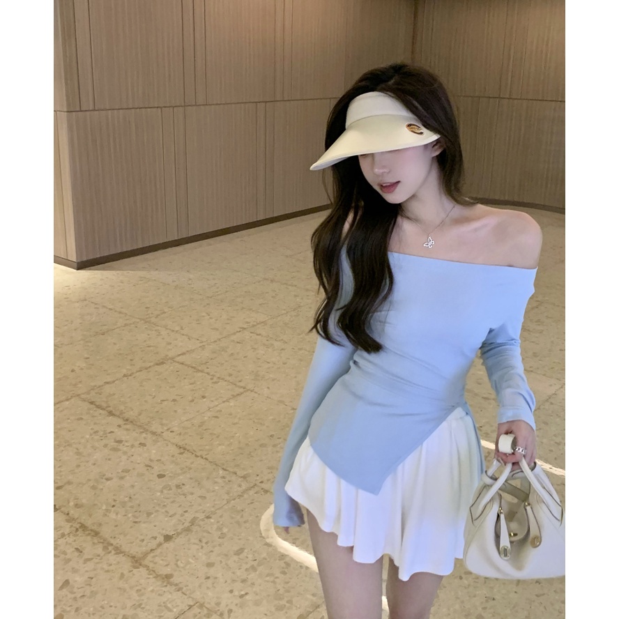 Áo nữ tay dài xẻ tà quyến rũ COZOK