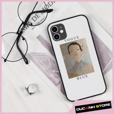 Ốp lưng iphone hình Lady In A Flower Vogue Blue collage art cubism cho nam  cho các dòng SAMSUNG PAP20211075