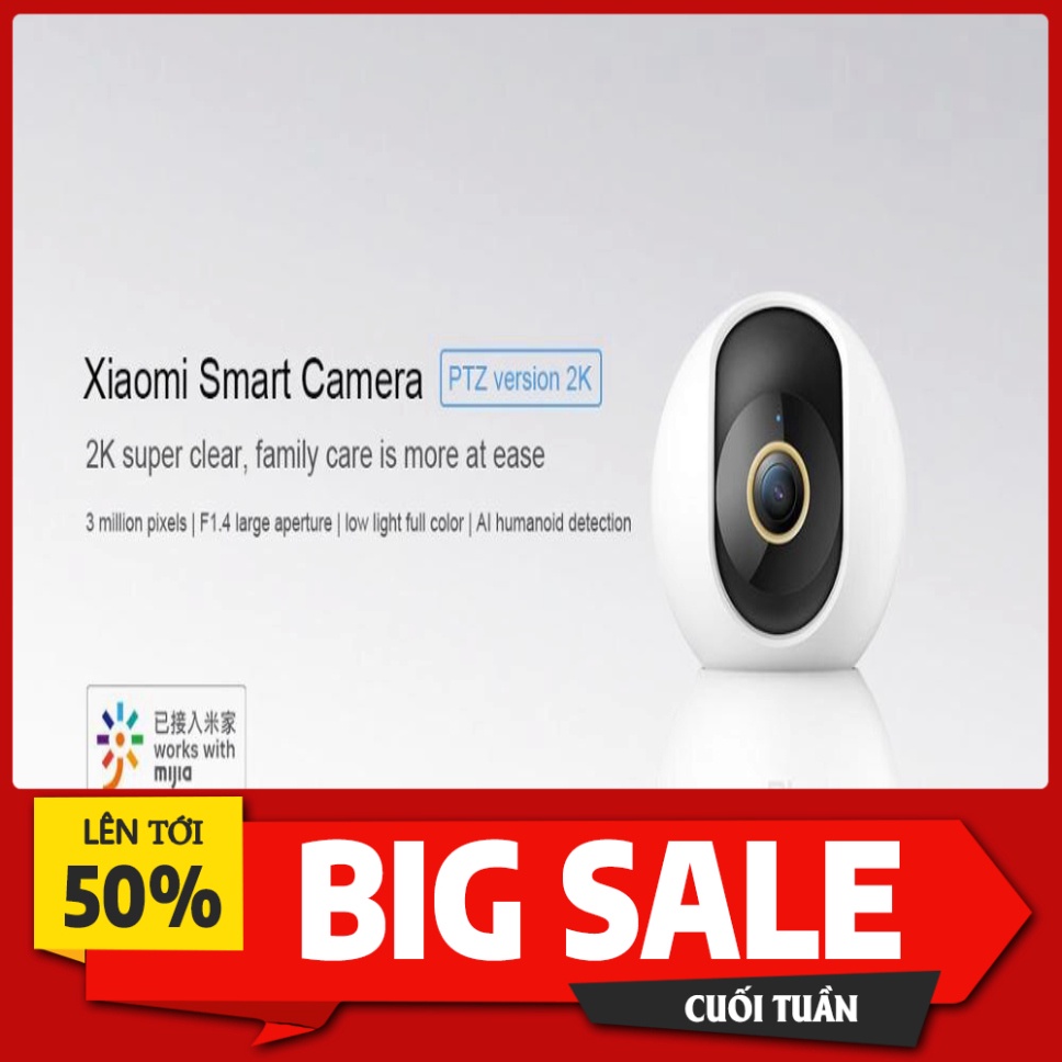 SIÊU GIẢM GIÁ Camera An Ninh Xiaomi Mijia 2k 1296p 360 Độ, Hỗ Trợ Quay Ban Đêm ....