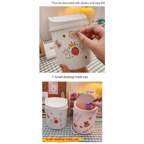 Thùng rác để bàn thiết kế dễ thương sáng tạo cho học sinh / văn phòng